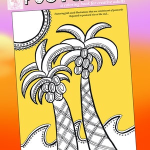 Malbuch für Erwachsene und Postkarten - 25 Malseiten, Malseiten: Postkarten-Malbuch für Erwachsene (druckbare Version)
