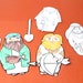 Jacob and Esau Printable Jumbo Puppets Parsha Craft for Parshat Toldot Printable Crafts ...