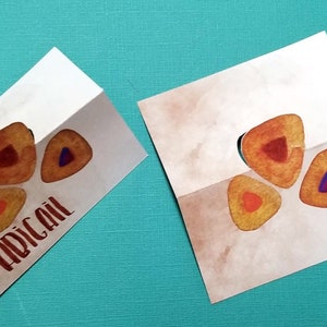 Segnaposto Purim / Decorazioni da tavola Hamantaschen ad acquerello / Articoli di carta per le feste ebraiche / Decorazioni per la festa di Purim / PDF e stampa, quindi taglia