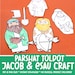 Jacob and Esau Printable Jumbo Puppets Parsha Craft for Parshat Toldot Printable Crafts ...