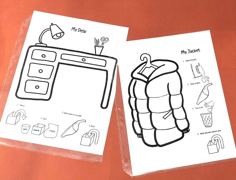 Personal Spaces Kids Visual Cleaning Binder Passover or Spring Cleaning ...