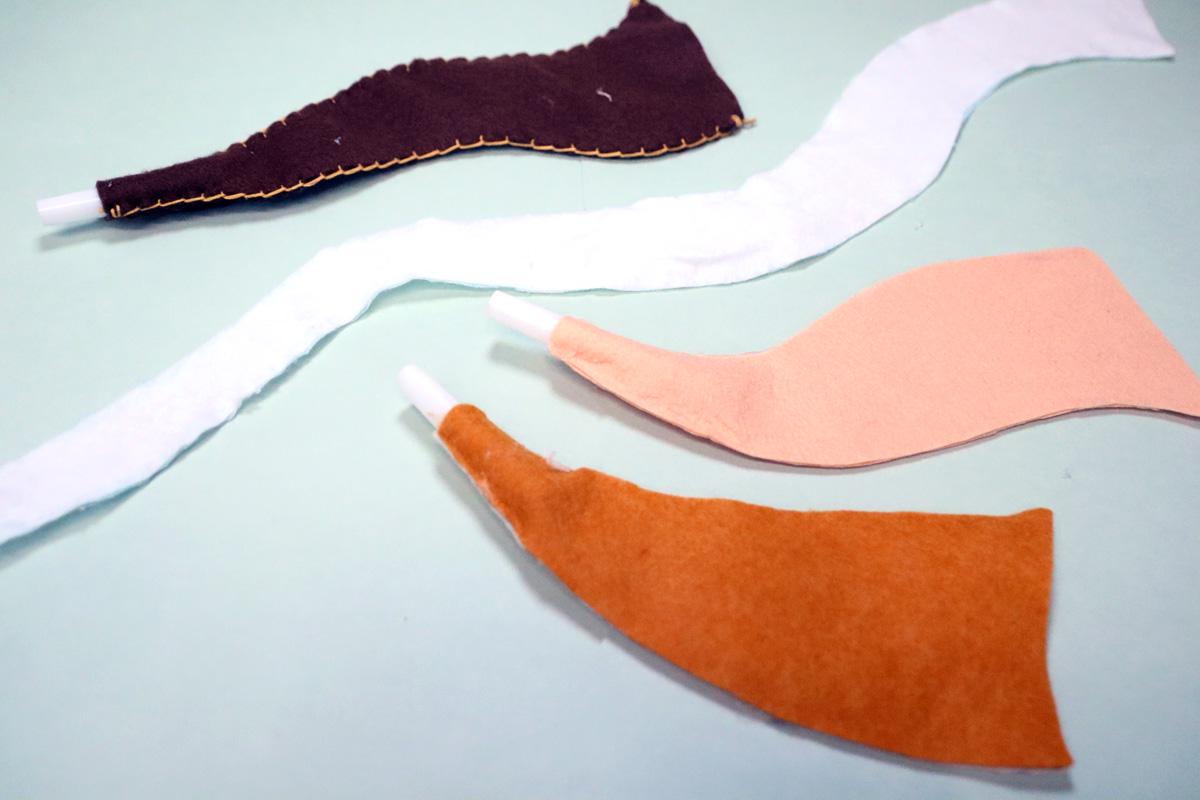 Shofar Pattern Felt Shofar Template | DIY Toy for Toddlers | Rosh Hashana Sensory Toy ...