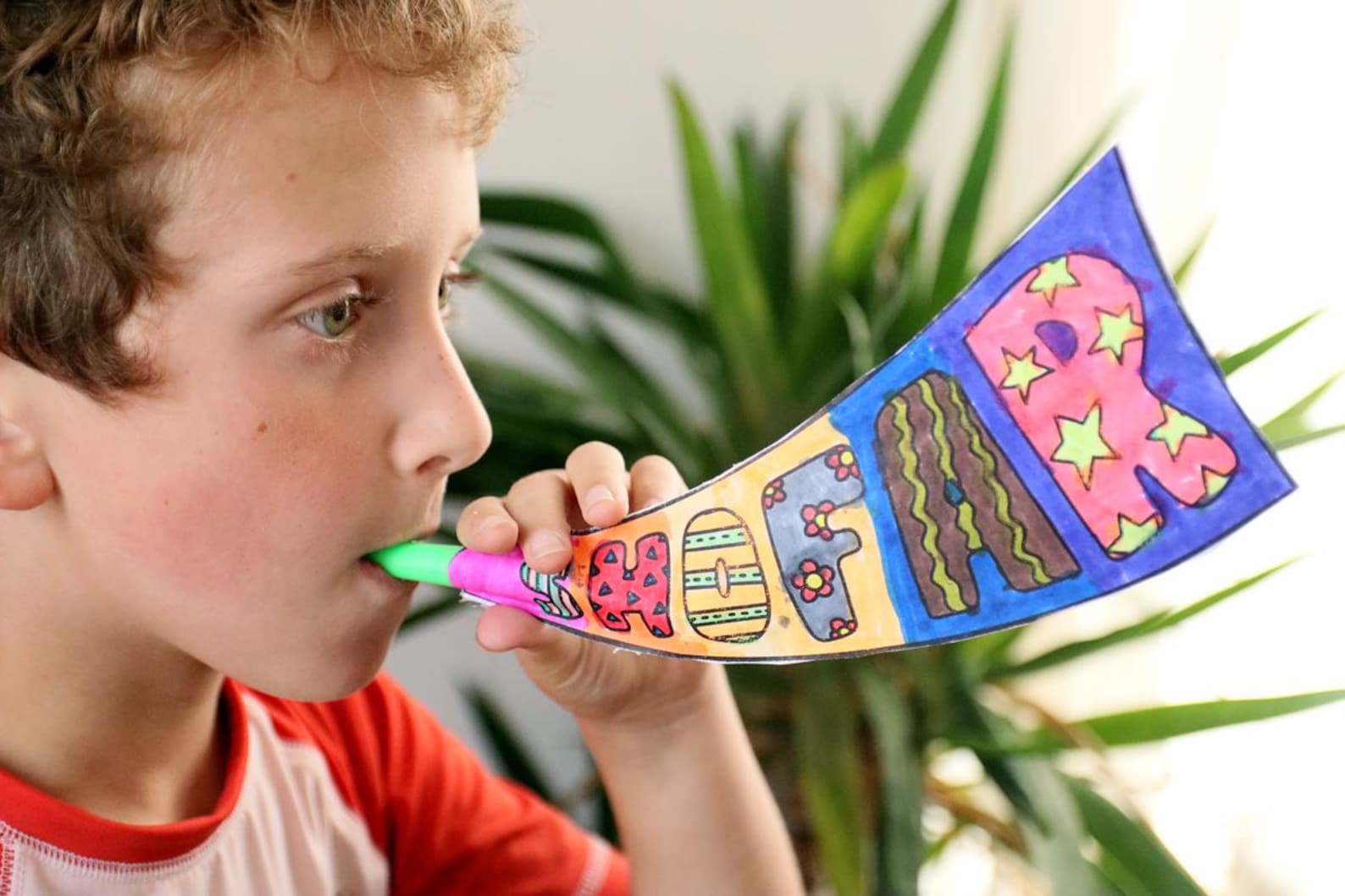 Rosh Hashanah Shofar Color & Craft | Jewish New Year Coloring Pages ...