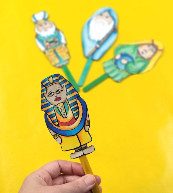 Passover Puppets PUPPETS - fun printable Pesach puppets full color version - a Pesach game and toy for kids - Instant Download PDF Il_570xn