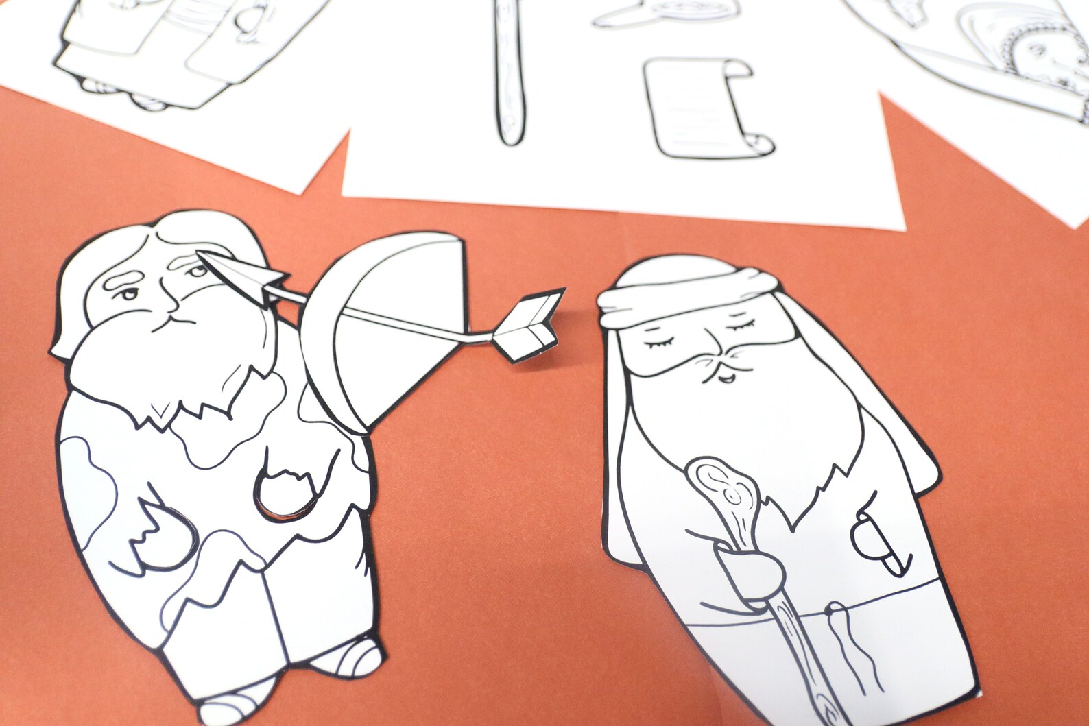 Jacob and Esau Printable Jumbo Puppets Parsha Craft for - Etsy