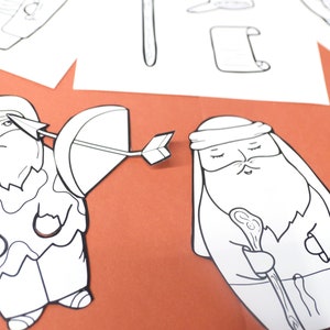 Jacob and Esau Printable Jumbo Puppets | Parsha Craft for Parshat Toldot | Printable Crafts ...