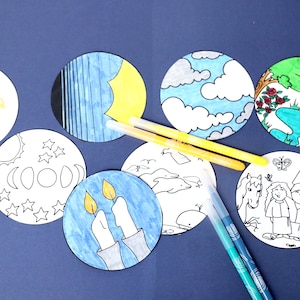 7 Days of Creation Printable Crafts & Coloring Book for Parshat ...