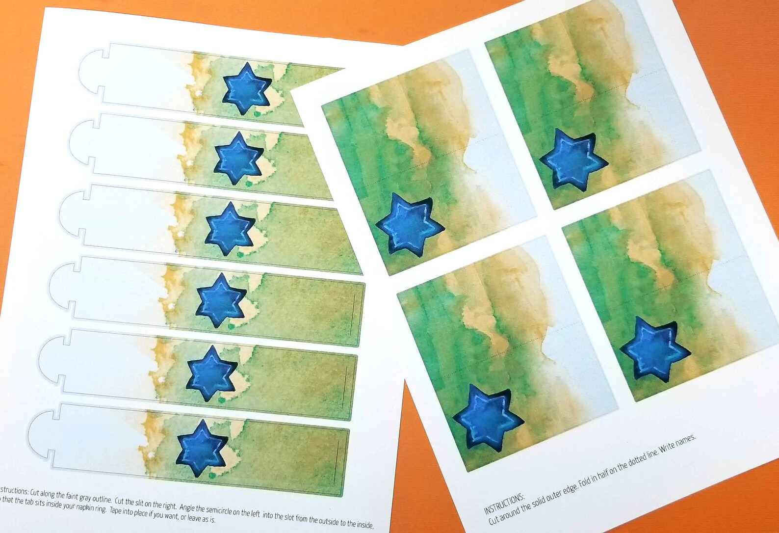 Hanukkah Table Decorations Printable Bundle Chanukah Napkin - Etsy
