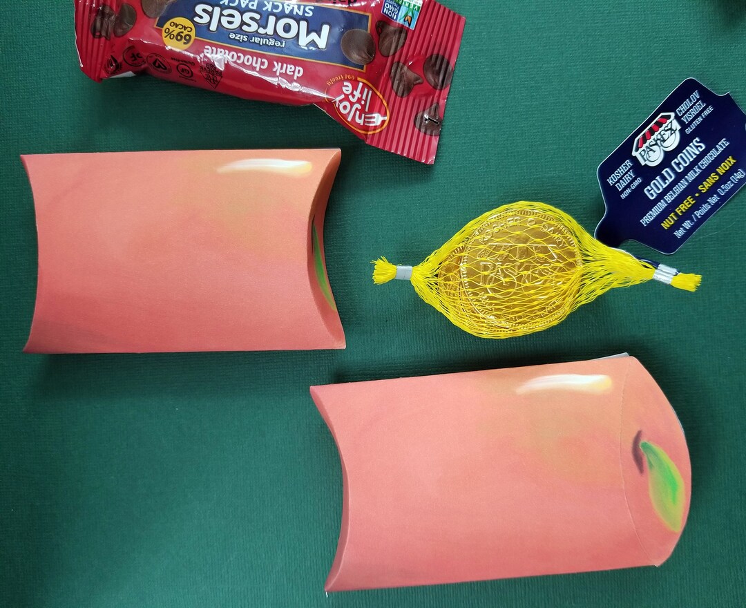 Apple Pillow Party Favor Box Large Pillow Treat Boxes custom Classroom