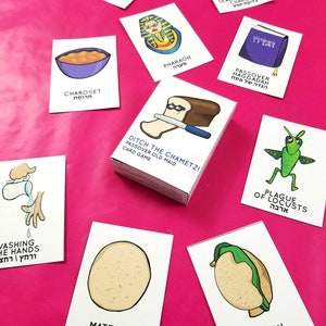 Passover Game for Kids Printable PDF Old Maid and Memory Matching Card Game for Preschool Pesach Activities for Jewish Holidays image 5