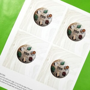 Passover Place Cards - Instant Download PDF - Printable Seder Plate ...