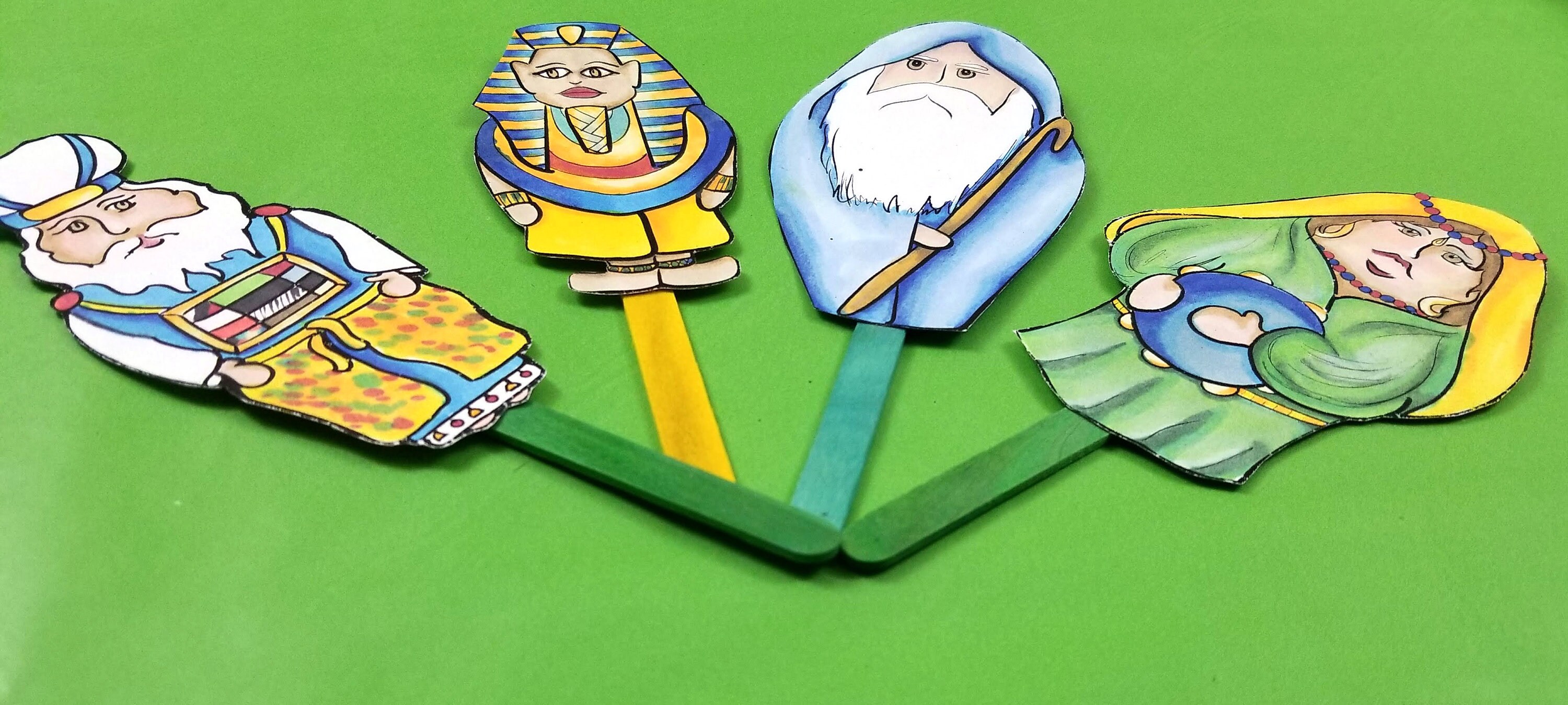 Passover Puppets PUPPETS Fun Printable Pesach Puppets Coloring Pages a