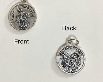 St. Michael US Armed Forces Eagle Medal Pendant | | Catholic Protection Medal | Archangel Michael