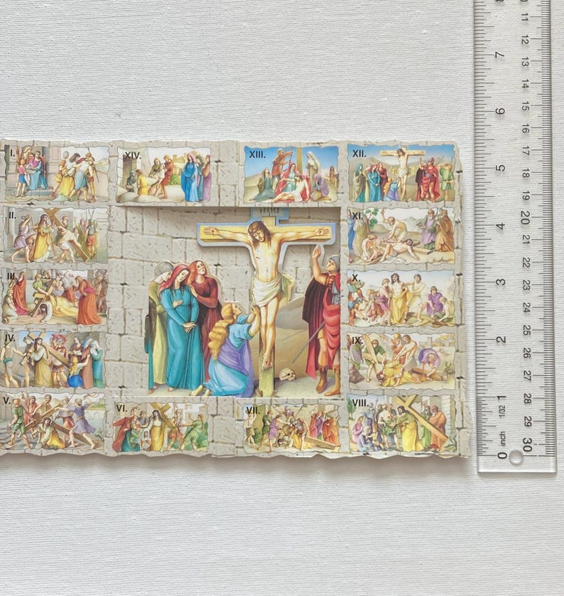 Pop-up Stations of the Cross Prayer Card | Catholic Devotional Fold Out ...