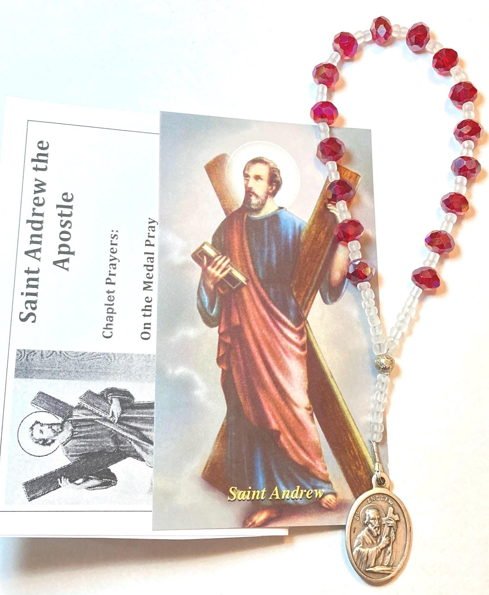 St Paul Der Apostel Medaille Anhänger Halskette 24 "Kugelkette