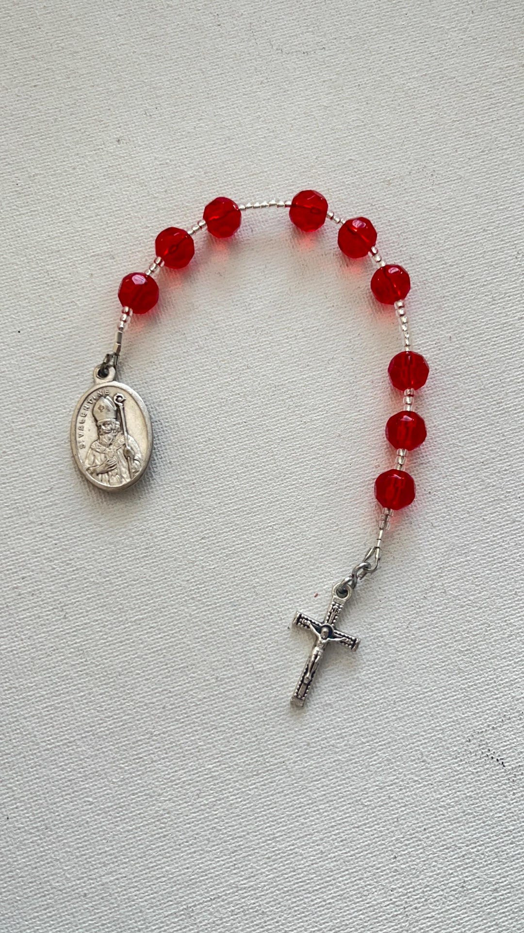 Saint Valentine of Rome Chaplet - Etsy