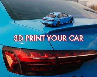 Réplica de coche personalizada impresa en 3D: a partir de tus fotos, miniatura a escala pintada a mano.