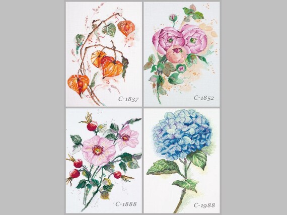 /"Physalis/" Counted Cross Stitch Kit PANNA C-1837