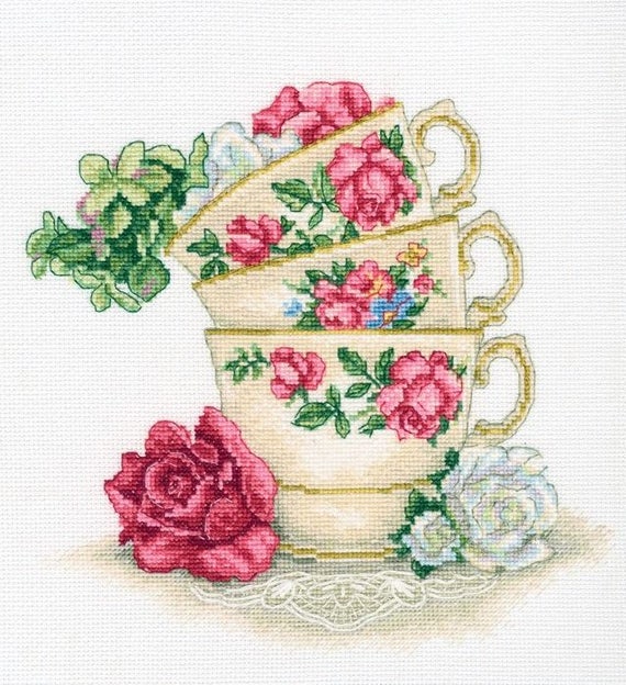GARDEN FLOWERS Counted Cross Stitch Kit RTO