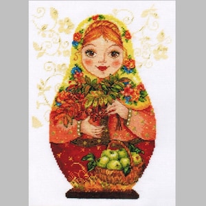 NEW UNOPENED Russian Counted Cross Stitch KIT Alisa 5-13 The afternoon tea