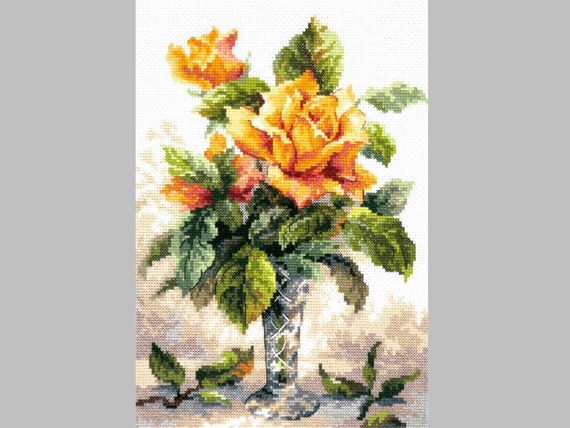 Counted Cross Stitch Kit CHARIVNA MIT DAISIES