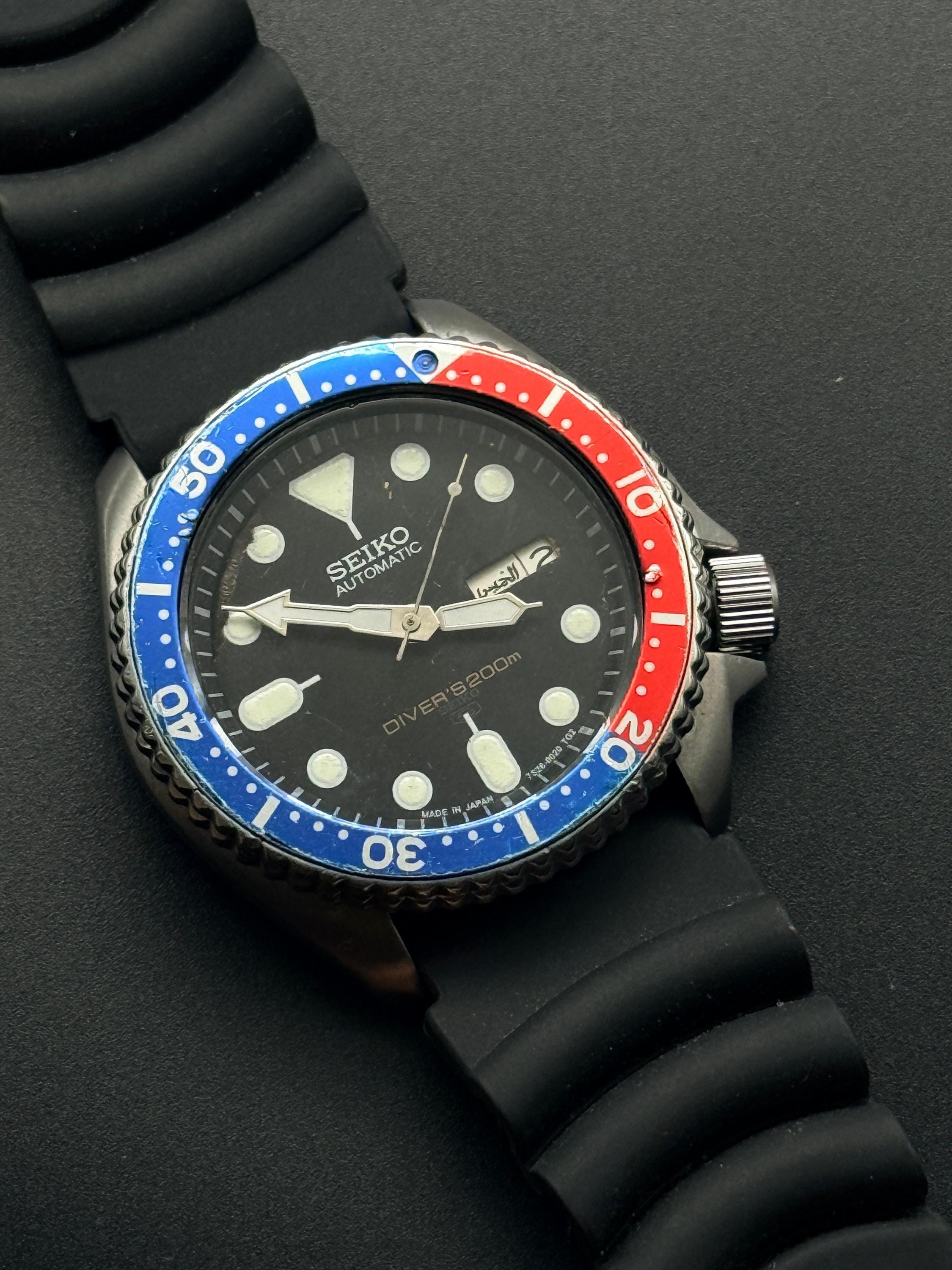 Orologio da uomo Seiko Prospex Sea Aqua Sumo GMT con quadrante blu Solar Diver's SFK001J1 200M
