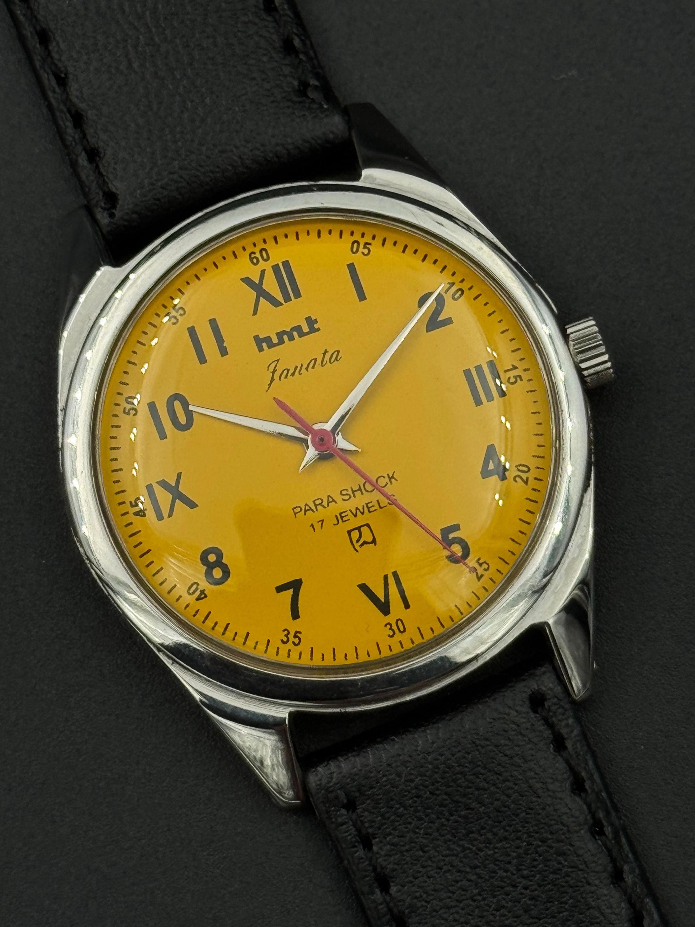 Yellow dial watch - Etsy 日本