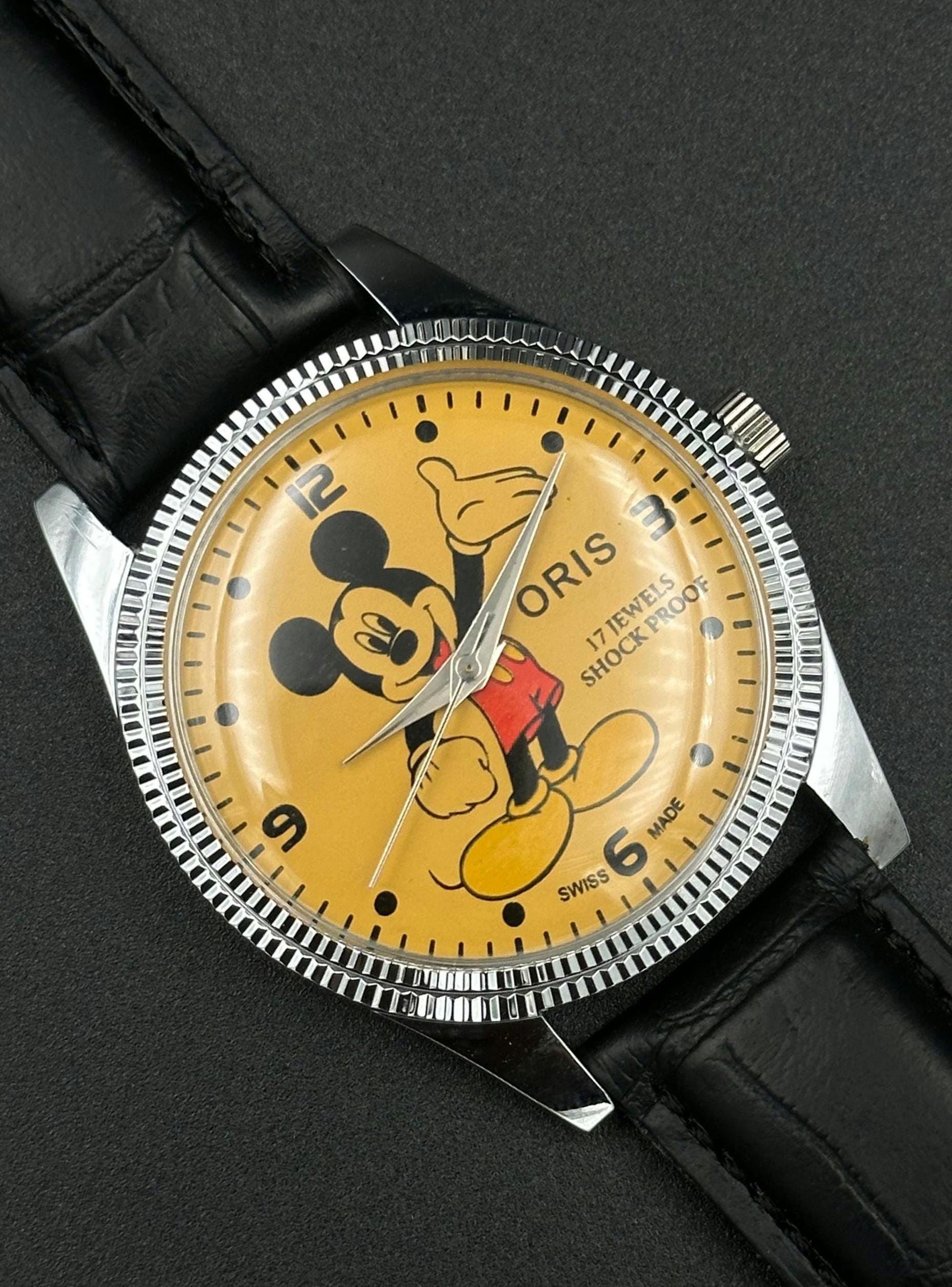 ORISヴィンテージ ミッキーマウス 手巻きアナログ時計 Oris mickey mouse - Etsy 日本