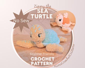 Sea Turtle Crochet Pattern | Beginner Friendly Amigurumi (PDF Download)
