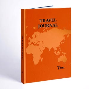 Journal des cartes du monde du voyageur | Carnet de croquis de voyageur CUSTOM | Carnet personnalisé pour voyageur, des voyages inspirants