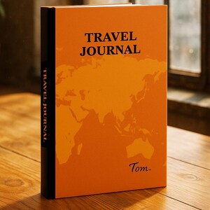 Journal des cartes du monde du voyageur | Carnet de croquis de voyageur CUSTOM | Carnet personnalisé pour voyageur, des voyages inspirants