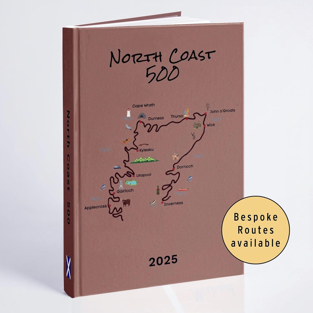 Scotland Notebook. Amazon Scotland Road Trip Custom Journal | North Coast 500 Route | Traveler's ...