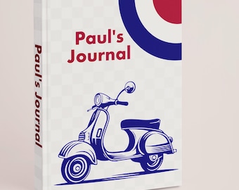 Retro Moped Journal | Custom Road diary 5x7 Travel Journal
