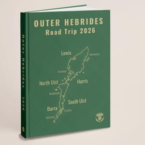 Outer Hebrides Unique Trip Journal | Scotland Road Trip Diary | Personalised Notebook