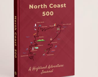 Diario de viaje por carretera de la North Coast 500 en Escocia / Diario de viaje celta personalizado
