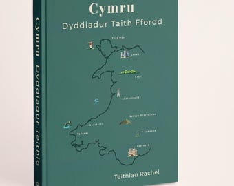 Dyddiadur Taith Ffordd Cymru | Welsh Language Travel Journal | Personalised Road Trip Diary