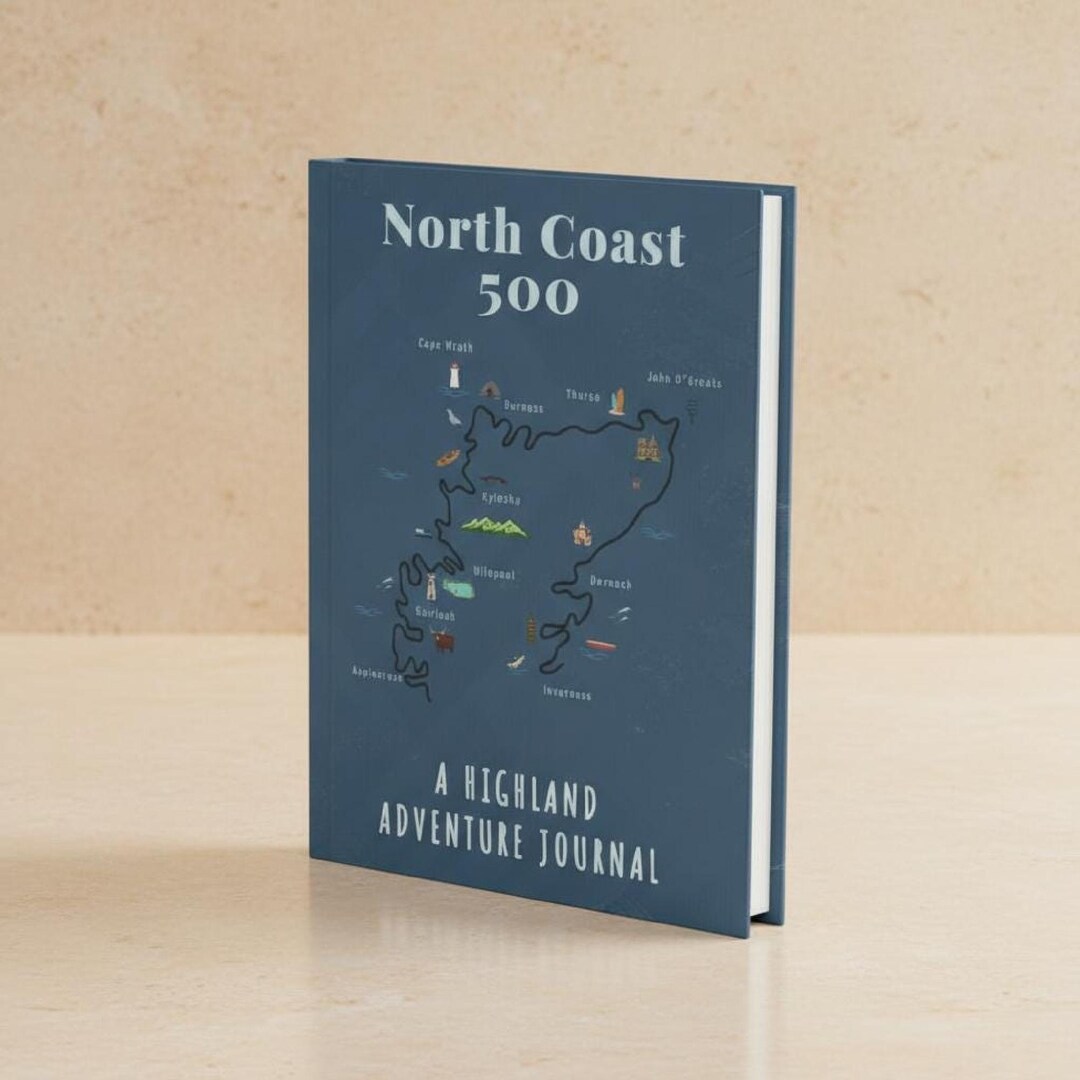 Scotland Notebook. Amazon North Coast 500 Gift Travel Journal | Scotland Road Trip 5x7 Hardback ...