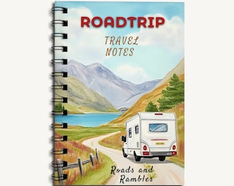 Custom Motorhome Journal | A5 Spiralbound Travel Journal includes gift card