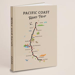 Pacific Coast Highway West Coast notitieboek: zandkleurig dagboek
