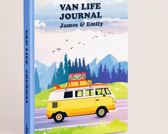 Camper Van Hardback Journal | 5x7 Yellow Adventure planner