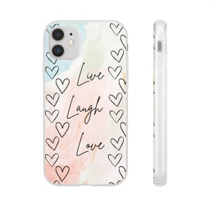 Flexi Cases for Phone, Inspirational Quote, Heart Design, Perfect Gift, Stylish Phone Cover