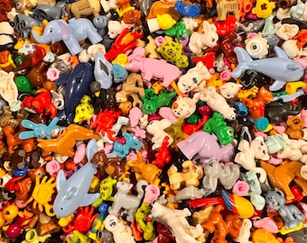 LEGO Animal Mix 75 Pieces : Assorted Pet Farm Zoo Figures City Town FRIENDS CMF Critters (2 oz)