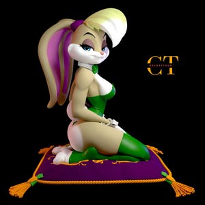 Lola Bunny Figure – 3D Painted Figures | Action Figurines | Handmade Miniature Sculpture | Gift Figurine