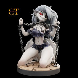 Loona Chaıned Figure | 3D Painted Figures | Action Figurines | Handmade Miniature Sculpture | Gift Figurine