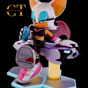 3D Gedruckte Resin Rouge Figur: Handgemaltes Fantasy Decor