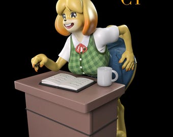 İsabel Figure | 3D Painted Figures | Action Figurines | Handmade Miniature Sculpture | Gift Figurine