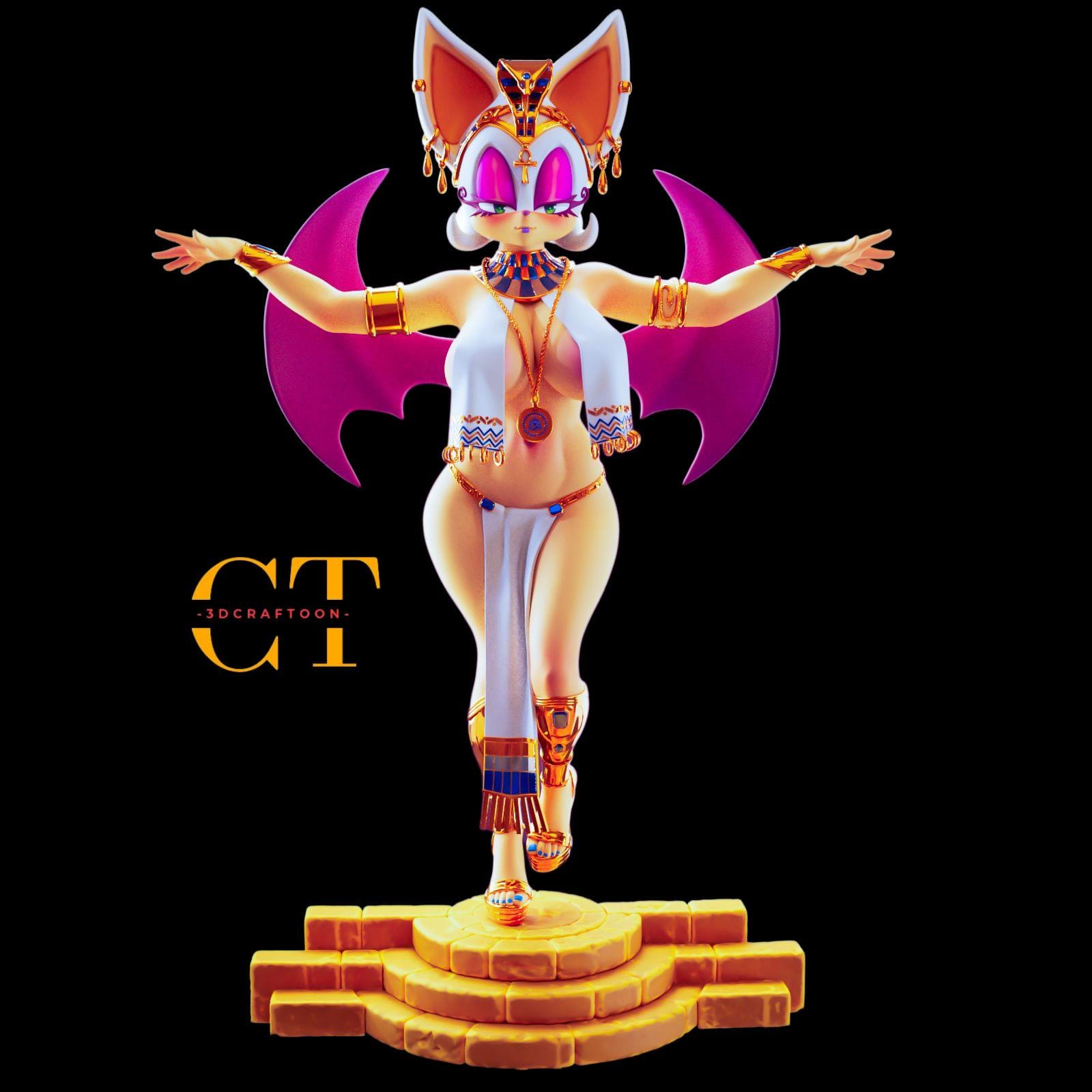 Rouge the bat sculpture - Etsy 日本