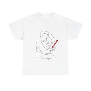 Valentines Unisex Tee, Couples Valentine&#39;s Day T-Shirt, Love Heart Gift Shirt, Boyfriend Girlfriend Tee, Valentine&#39;s Day Gift Shirt,