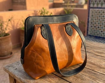 Vintage Coach 15276 Embossed Studded Leather Alex Satchel Handbag