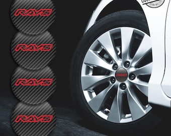 Rays Tuning Decals: Handmade Epoxy Wheel Center Cap Stickers